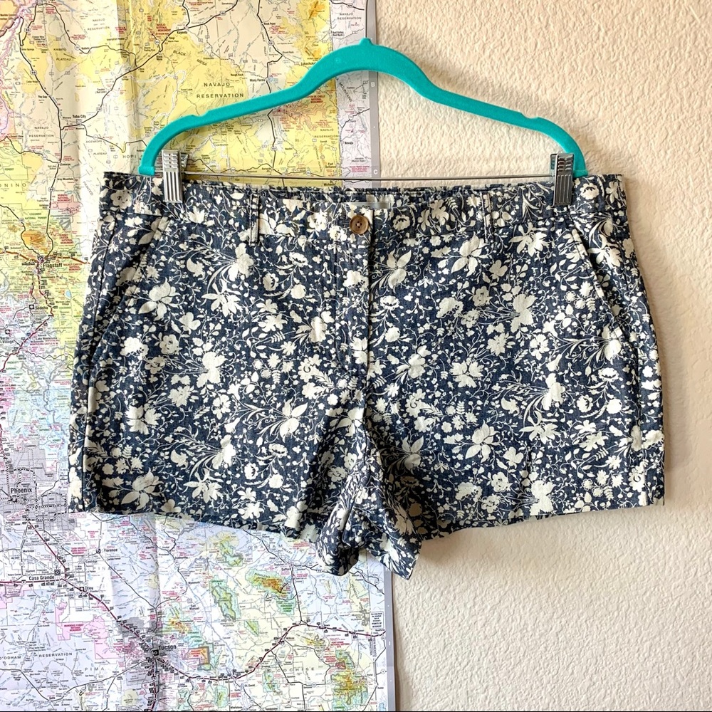Gap Floral Shorts Size 16 Flowers Jean Shorts